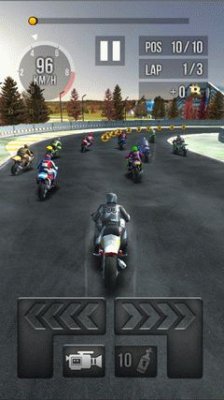   (Thumb motorbike racing)