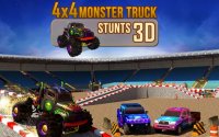 Скриншот к файлу: 4x4 monster truck Stunts 3D (4х4 грузовик-монстр Трюки 3D)