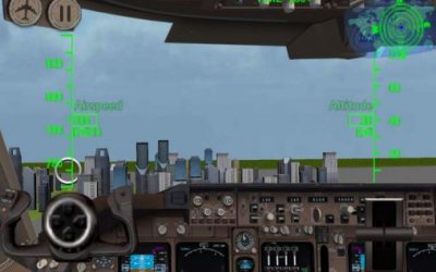 Симулятор полётов на самолёте (3D Airplane flight simulator)