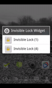   : Invisible Lock Widget 